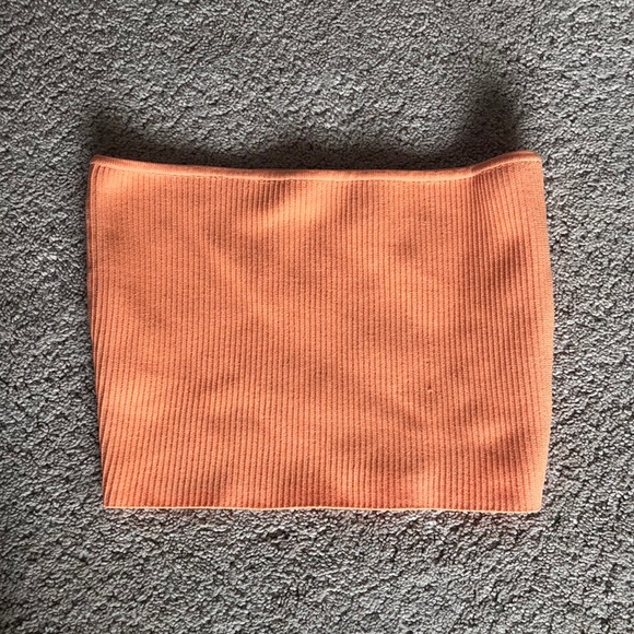 La Hearts Tops - bright orange tube top (Pacsun)